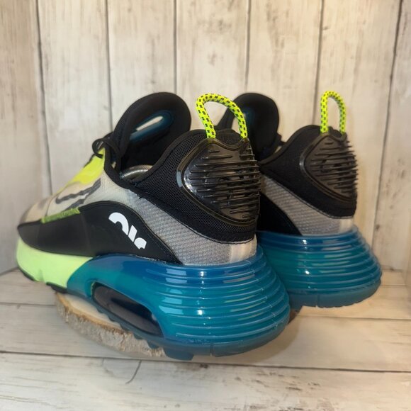 Mens Nike Air Max 2090 White Volt Valerian Blue Black Mens Size 14 BV9977-101 - Picture 5 of 12